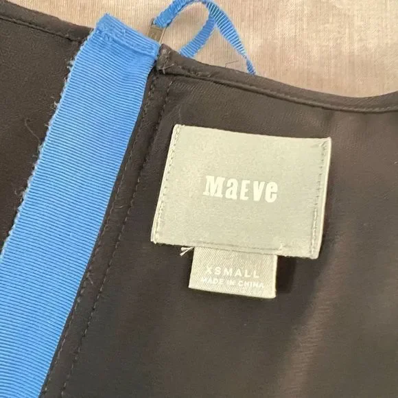 🔥5/25 sale🔥Maeve Anthropologie Silk Cap Sleeve Floral Multicolor Dress XS - Picture 7 of 10